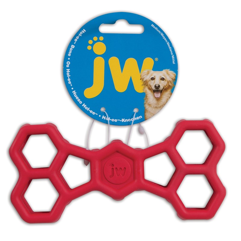 JW Pet Hol-ee Bone Dog Chew Puzzle Toy, Small