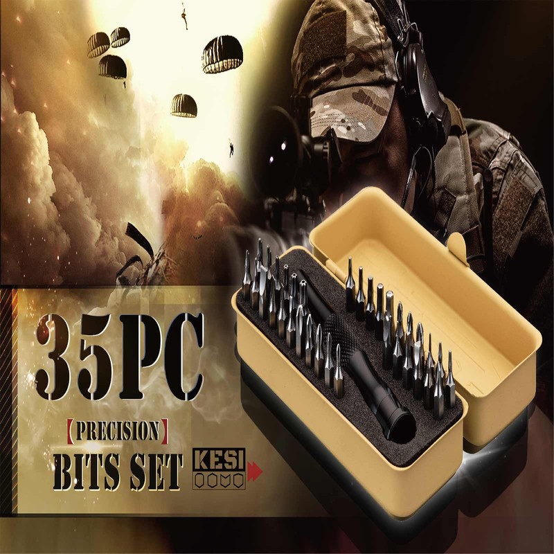 KESI Tool Torx Bit Set 35-Piece, 2 In-1 Bits Ratchet,