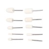 100Pcs Polishing Head Wool Felt Tapered Cylindrical Buffing Wheel Set