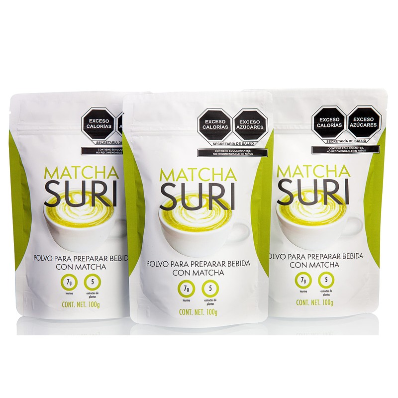 Matcha Suri Te Verde Matcha - 100 g 3 Pack