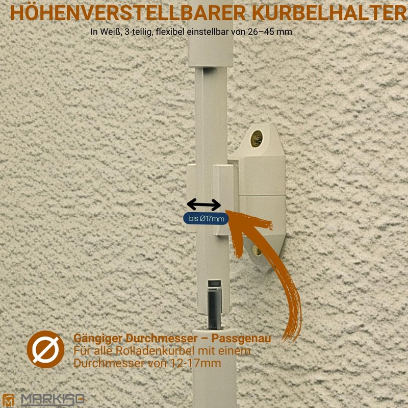 markiso® Crank Holder for Roller Shutter Crank [Made in Germany]