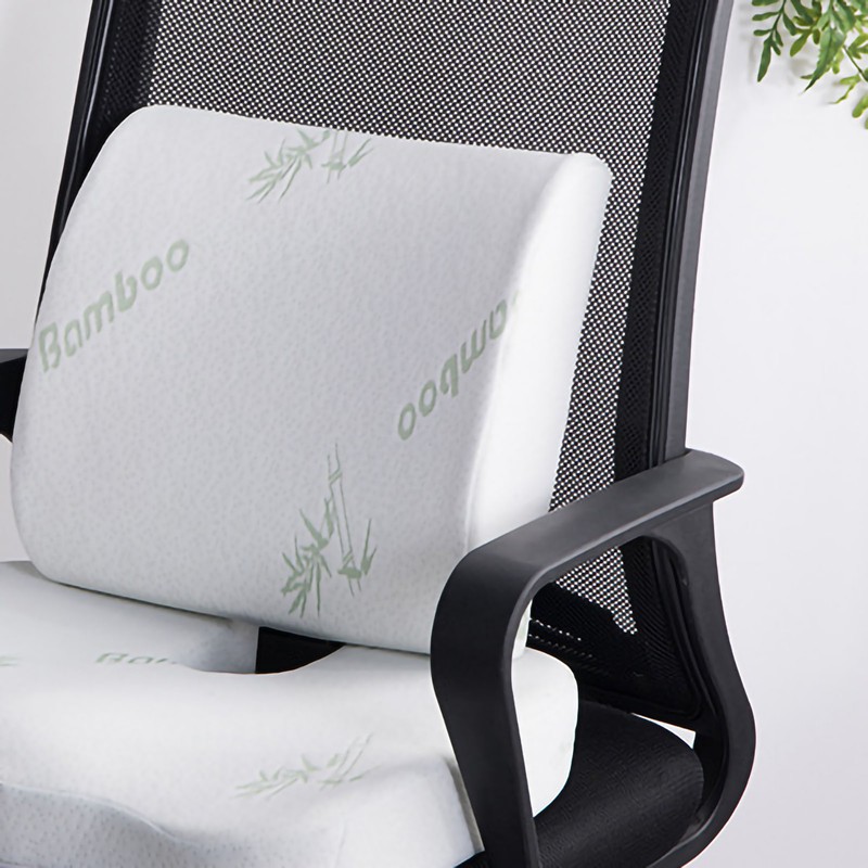 Seat Cushion Lumbar Support Set Polyester Comfortable Chair Cushion for