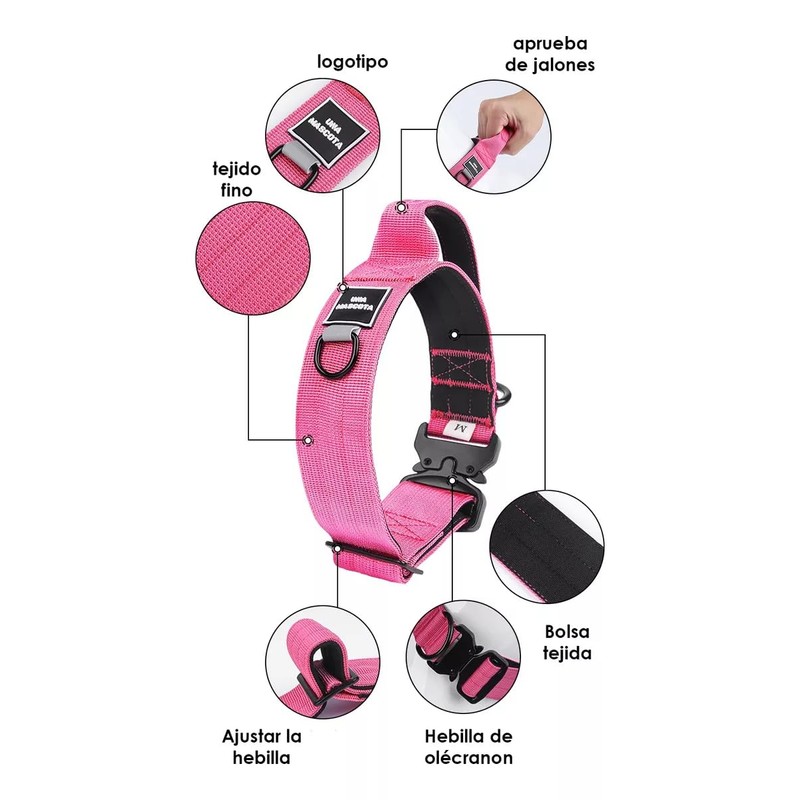 UNA MASCOTA Collar Táctico para Perros - Seguridad y Comodidad