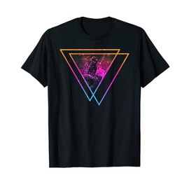 Funky Astronaut Space Galaxy Geometric Geometry Triangle T-Shirt