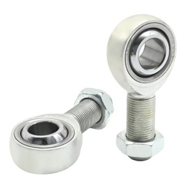 LIDSCURA 2 Set of Heim Joints Rod End Kit with Jam Nuts, 3/4” Chromoly Joints Panhard Rod End, Rod End Joint Steering Shaft Support for Steering Suspension Traction Bars