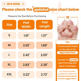 Dog Anti Slip Paw Grips Traction Pads,Dog Feet Stickers with Strong Adhesive to Prevent Slipping on Hardwood Floors, Paw Pads for Senior Dogs with Mobility Issues, 12 Sets (48 pcs) XL Multicolor