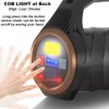 Brightest Flashlight Rechargeable Powerful Tactical Flashlights with XHP99 & COB