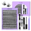DIY Eyelash Extensions Set, Individual Cluster Lashes, Natural Cluster Eyelashes,
