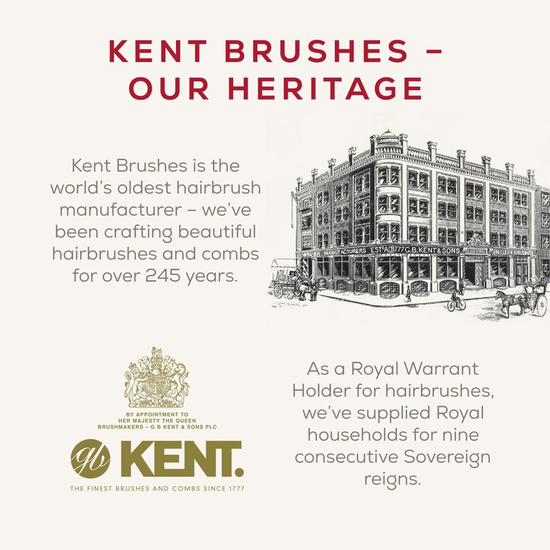 Kent Brushes Pebble Detangling Brush - Ideal for Detangling and