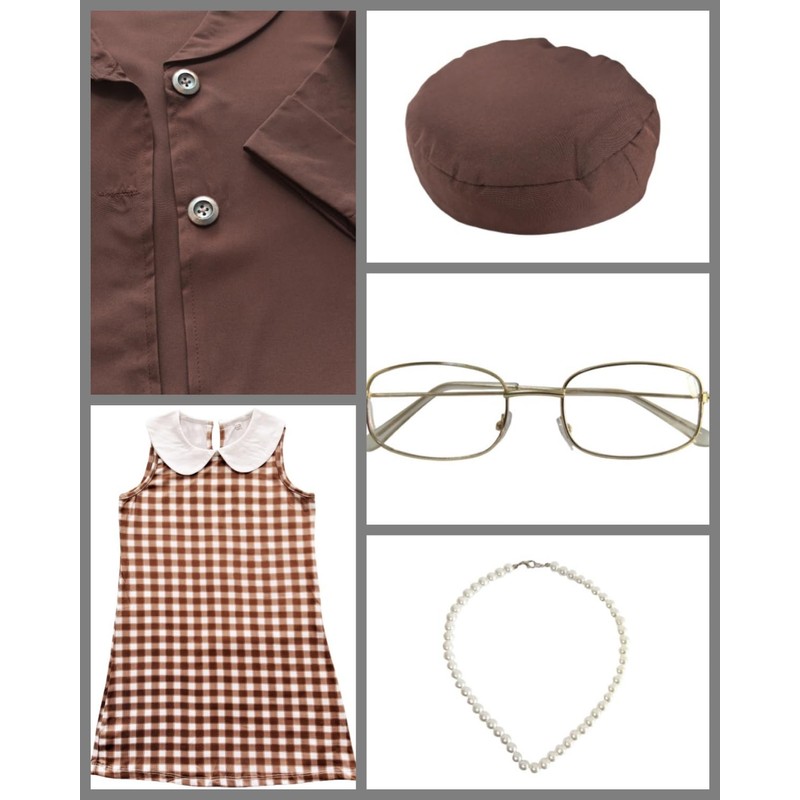 Coolproud American Historical Figures Rosa Parks Costume includes coat dress