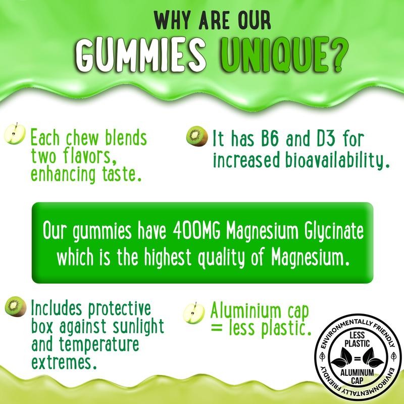 OH MY CHEWY Magnesium + D3K2 Gummies Bundle – 2
