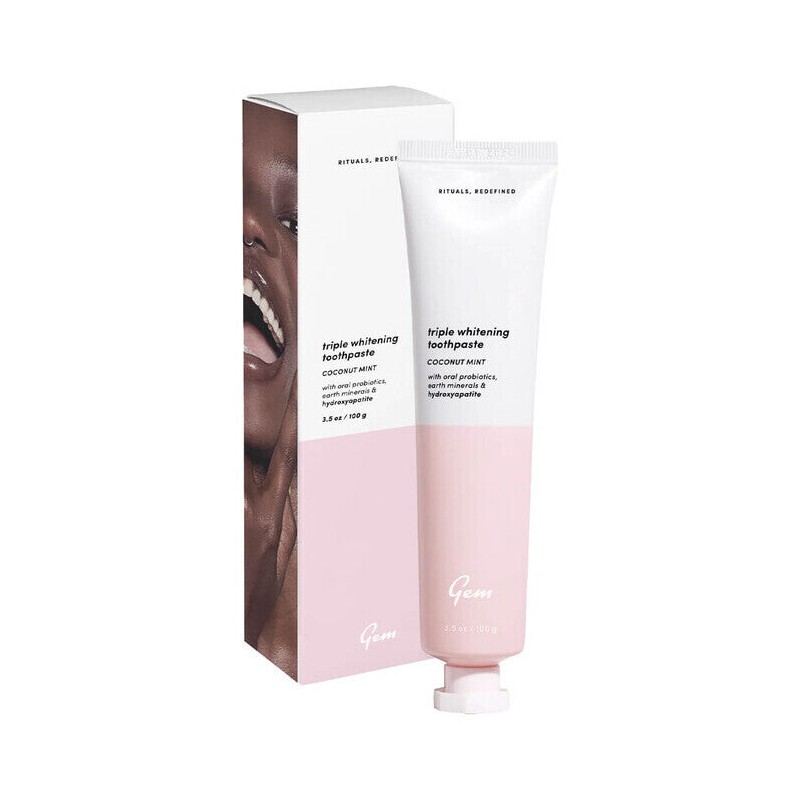 Gem Triple Whitening Toothpaste, Coconut Mint 100g