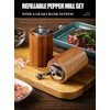 Acacia Wood Salt and Pepper Grinder Mills Sets,Wooden Shakers with