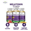 Cápsulas De Suplemento Dietético De Melatonina, Sabor Fresa.