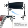 YOLUFER Cowbell Clamp Cowbell Holder Jazz Drum Kit Hoop Mounted
