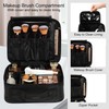 CHUANGJIN Particle Rolling Makeup Train Case Professional Cosmetic Trolley Large