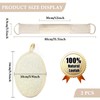 2-Piece Back Scrubber, Loofah Back Scrubber, Back Exfoliator, Back Loofah
