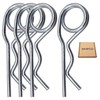 SKIR'CO (Pack of 4) Galvanised Steel Spring Cotter Pins 4mm
