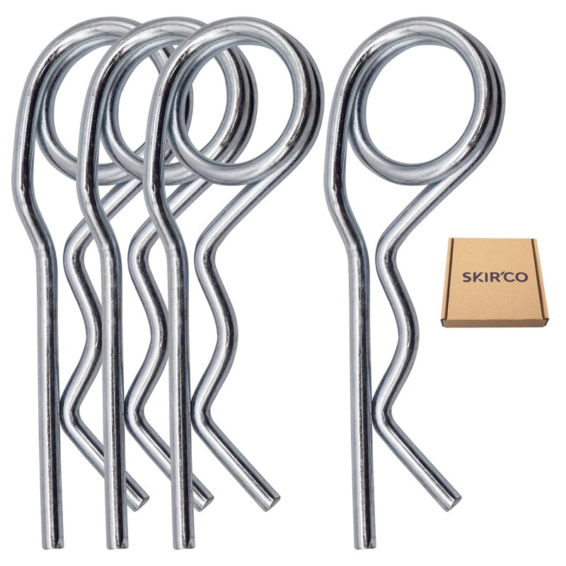 SKIR'CO (Pack of 4) Galvanised Steel Spring Cotter Pins 4mm