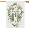 LHSION He is Risen House Flag 28 x 40 Inch