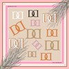 Dal D Unit Silk Scarf Square 65 Brown