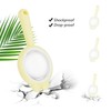 Rongon Handheld Magnifying Glass, 4X Adult Reading Magnifiers, 60mm Small