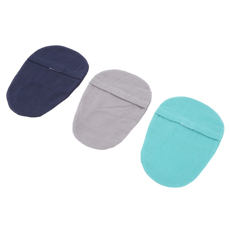 3pcs Ostomy Bag Cover Washable Detachable Dust Proof Mixed Colors