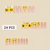 Sunflower Press-On Nails Medium Square False Nails Nude False Nails