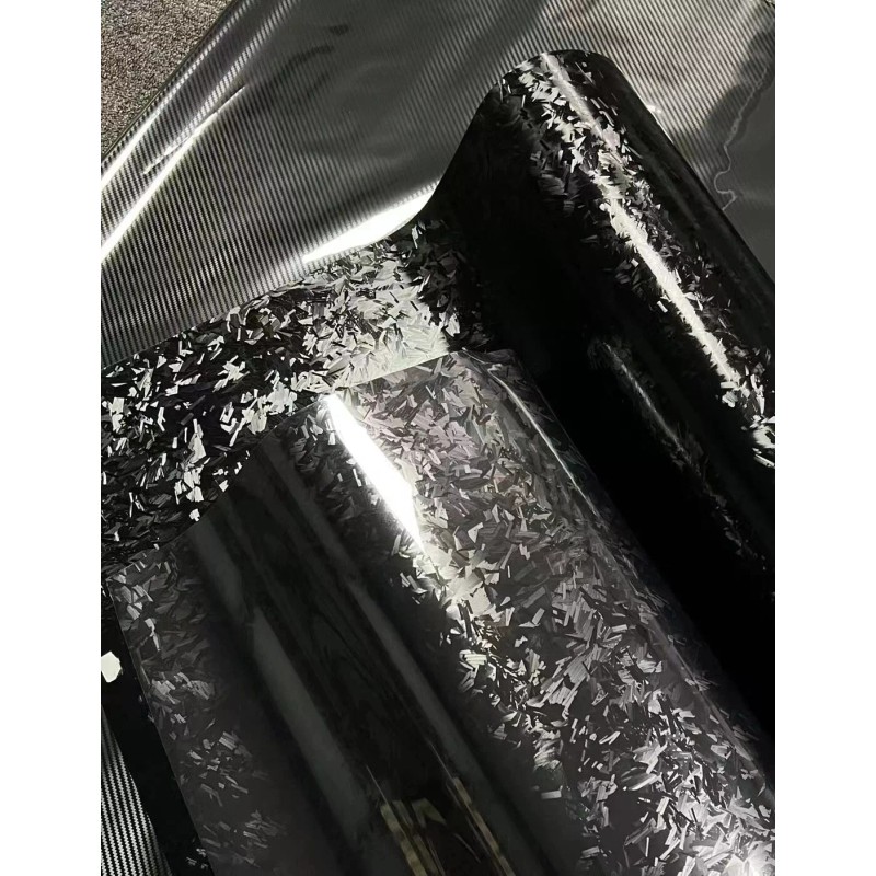 Carlas 48"x60" Premium Forged Black Carbon Fiber Vinyl Wrap Film