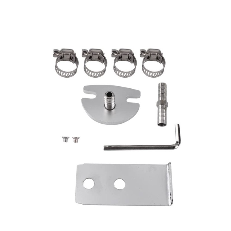 BARTOO Universal Adjustable Fuel Pressure Regulator Kit, Aluminum Fuel Regulator,