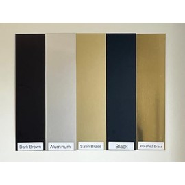 Protection Plates/Push Plates (Dark Brown, 4 x 16)