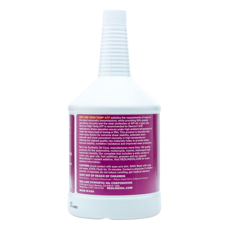 Red Line 30204 Synthetic High Temperature Automatic Transmission Fluid (ATF)