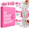 100 Envelope Savings Challenge Binder, 100 Day Money Saving Book