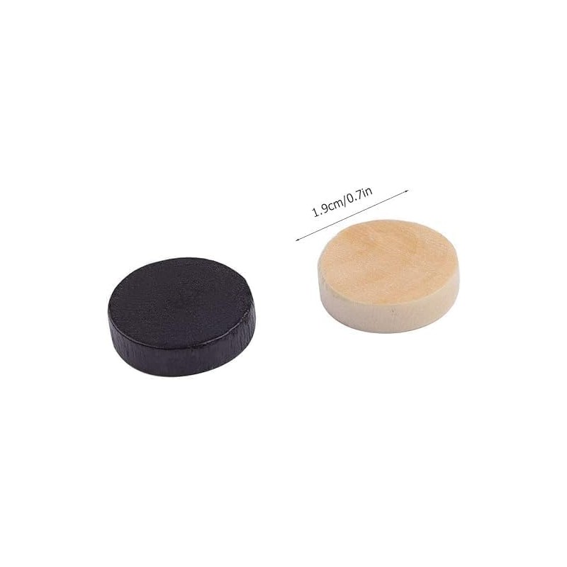 32Pcs Two-Tone Game Chess Piece, Roundness Draughts and Checkers and