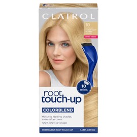 Clairol Root Touch-Up by Nice'n Easy Permanent Hair Dye, 10 Extra Light Blonde Hair Color, Pack of 1