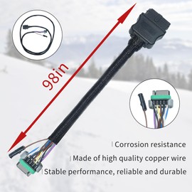 26357 Snow Plow Wiring Harness 11 Pin Vehicle Side Light Wiring Harness Replace 26357 22413 Fit for Western Fisher Blizzard Snowex Plows (with Dust Cover)