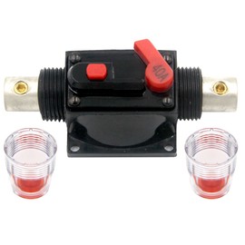 ZOOKOTO 40 Amp Circuit Breaker with Manual Reset Fuse Holder Solar Panel Fuse for Auto Car Marine Boat Stereo Switch Audio Inverter System Protection