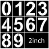 Denylo pro 2 Inch Plastic Number Stencils - Reusable Digital