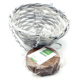 Cultivation Set - Hanging Basket / Complete Set with Basket, Coconut Pellets, Cherry Tomato Seeds