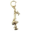 Ushikubo Kogeisha SN-133 Keychain Snoopy Cast Key Holder, Gold, H3cm