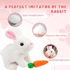 LAPUOTSP My Realistic Bunny Toy,Interactive Bunny Realistic Bunny - Jumping,