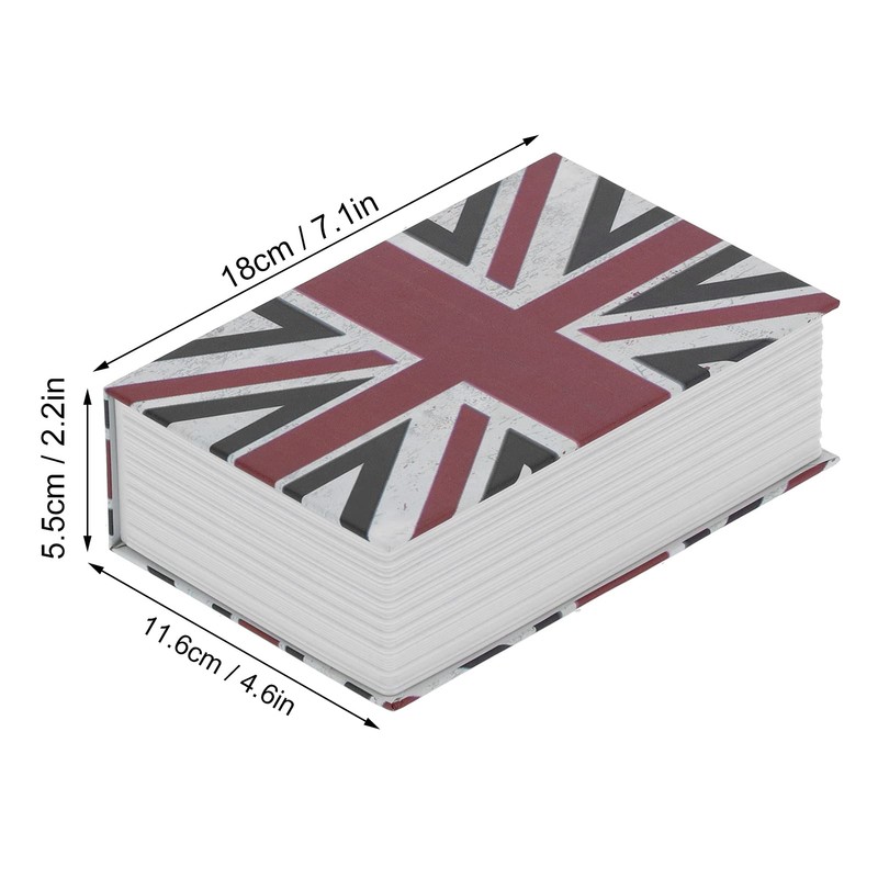 Natudeco Portable Diversion Book Safe Simulation Book Safe Box with