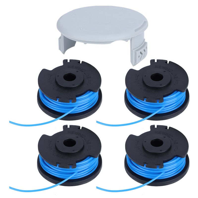 4Pcs Trimmer Lawn Mower Spool with Cover Replacement Accessories Fit