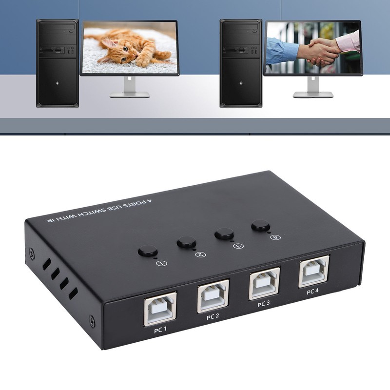 USB Switch USB2.0 Full Speed Transmission 2 Switching Modes 4