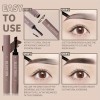Bluethin Double-ended Eyebrow Cream With Matching Brush - #3 Dark
