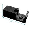 BHRUSO for Shower Door Wall Jamb Bumper Guide Black Equipped