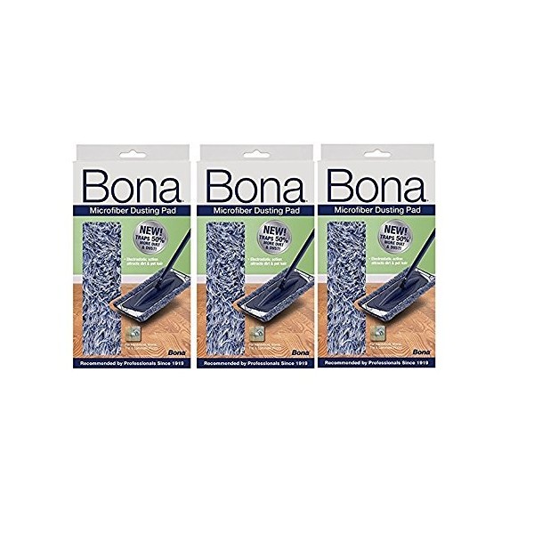 3 Pack Bona Dusting Pad | Designed on Hardwood, Stone,