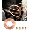 YAKEFLY 25 Ft. 3/16 Copper Nickel Brake Line,Rustproof Brake Line