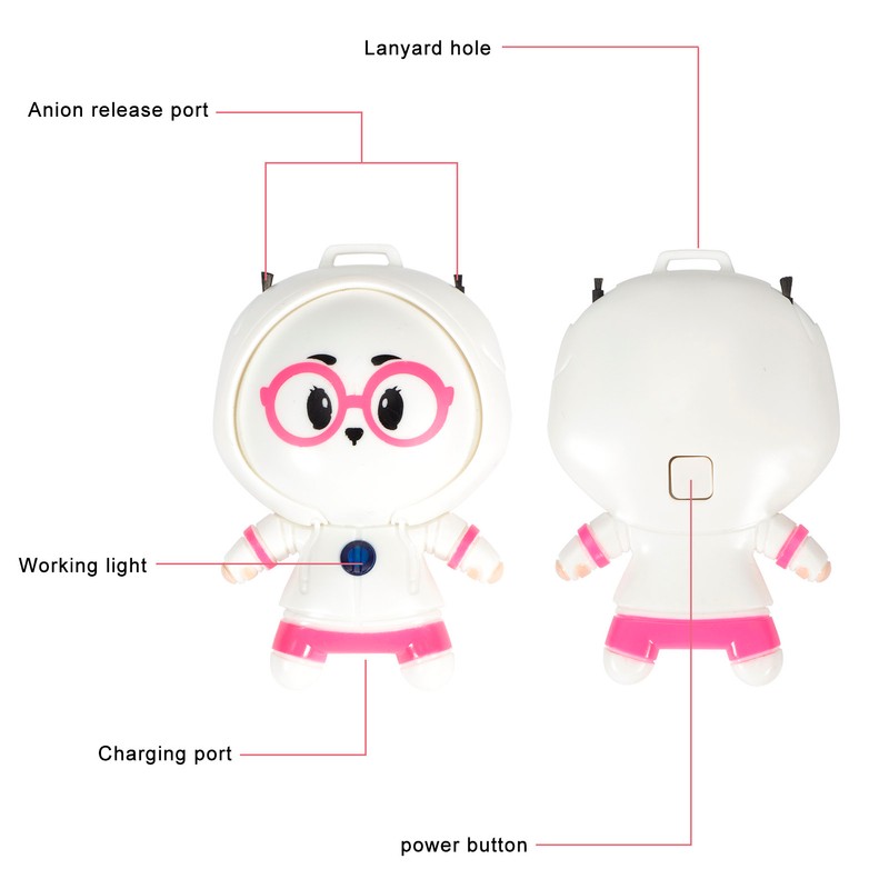Mini Necklace Negative Ion Air Purifier Neck Hanging Portable Air