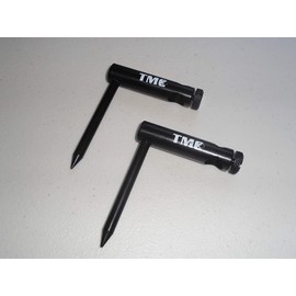 TMC 2 x Black Aluminium Single arm 16 mm Diameter Bankstick Stabilizers. 8cm Leg